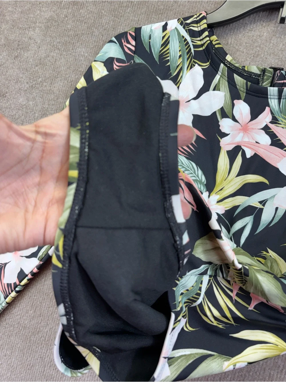 Kona Sol Women's Long Sleeve One Piece Swimsuit Size Medium 8-10